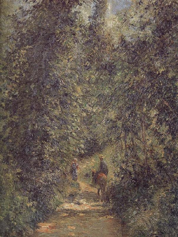Camille Pissarro Summer forest road china oil painting image